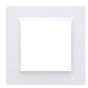 Рамка одинарна горизонтальна Simon 10 біла