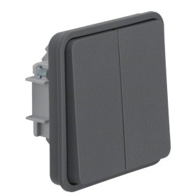Клавіша двоклавішного кнопкового вимикача, сіра, 10АX/250В W.1