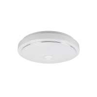 Світильник стельовий із датчиком руху Goldlux 341815 Bogdan E27 2x20W IP20 білий