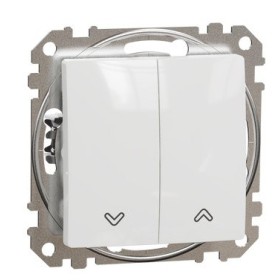Кнопковий вимикач Schneider Electric Sedna Design & Elements для жалюзі білий SDD111114
