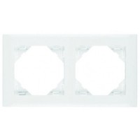 Рамка подвійна біла LOGUS 90, 90920 TBR