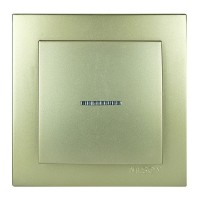 Вимикач Nilson Touran золото 1кл з підсвіткою ( 24151002 )