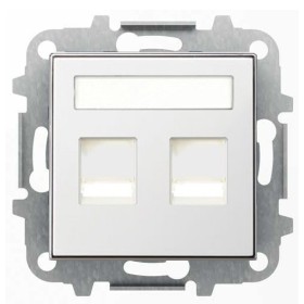 Центральная плата ABB Sky 8518.2 BL с суппортом (белая)