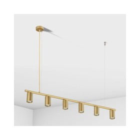 Люстра підвісна над столом, барною стійкою Light 7496110.12.12 Dovbush GU10 6x65W IP20 Золота