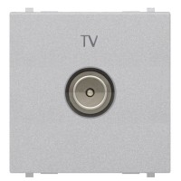 TV розетка ABB Zenit N2250.7 PL 2М (срібло)