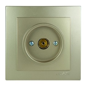 Розетка Nilson Touran золото TV прохідна ( 24151028 )