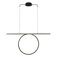 Підвісний світильник, люстра Goldlux 334022 Odetta LED 1x42W 4000K 5250Lm IP20 чорний