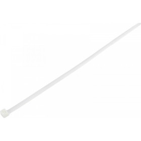 Нейлоновий хомут Аско-Укрем 4x370 білий (100шт)