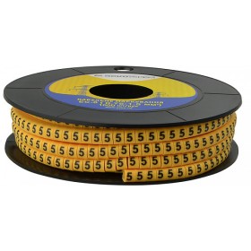 Кабельный маркер Аско-Укрем EC-0 символ «5» (A0150080032)