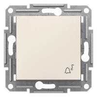 Вимикач кнопковий «звонок» Schneider Electric Asfora без рамки кремовий (EPH0870123)