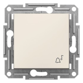 Выключатель кнопочный «звонок» Schneider Electric Asfora без рамки кремовый (EPH0870123)