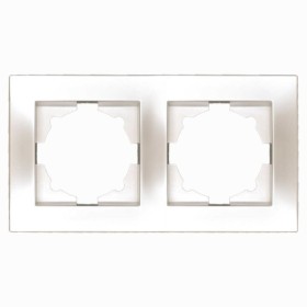 Рамка ELBI VEGA Silverline перлина 2-на (510-012500-226)