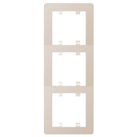Рамка 3-кратная WL5131 Lumina-2, вертикальная, кремовая, Hager