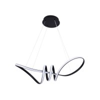 Підвісний світильник, люстра Goldlux 331847 Flavia XL LED 1x44W 4000K 5300Lm IP20 чорний