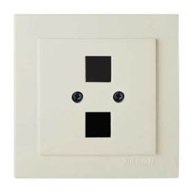 Розетка Nilson Touran кремова комп'ютерна 2-на без модуля ( 24121043 )