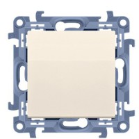 Одинарний натискний вимикач Kontakt Simon Simon 10 CP1.01/41 (кремовий)