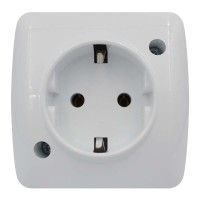 Розетка ALSU белая 1-я с заземлением ( 504-010200-217 )