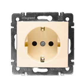 Механизм розетки с з/к Valena слоновая кость