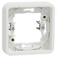 Одномісна рамка Schneider Electric MUR39108 із затискачами IP55 (біла)