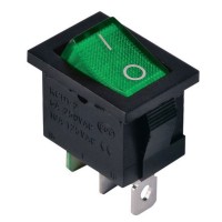 Переключатель TNSy KCD1-2-101N G/B с подсветкой зеленый (TNSy5500688)