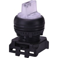 Трипозиційний поворотний перемикач ETI 004771362 EGS3I-SS-W без фіксації з підсвічуванням 1-0-2 45° (білий)