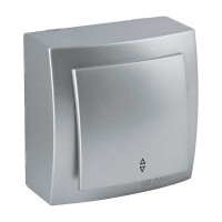 Вимикач Nilson Themis срібло 1кл прохідний ( 26131007 )