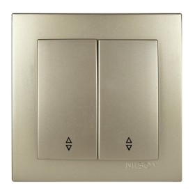 Вимикач Nilson Touran золото 2кл прохідний ( 24151009 )