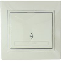 Выключатель проходной кремовый Mira, Lezard