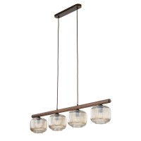 Підвісний світильник, люстра TK Lighting 11070 Salvia E14 4x10W IP20 коричневий