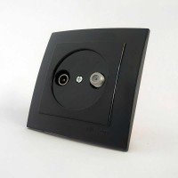 Розетка Nilson Touran чорна TV-SAT ( 24221037 )