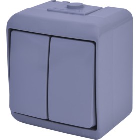 Вимикач 2-клавішний Eti Hermetics VHE-2-SR IP54 сірий (4668061)
