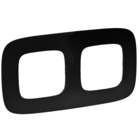 Рамка двухместная Legrand Valena Allure матовый черный