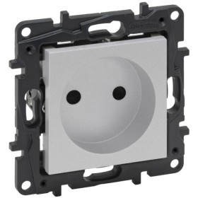 Розетка Legrand Niloe Step 16А 250В винтовой механизм алюминий (863319)