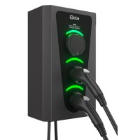 Побутова зарядна станція Octa Energy W322-S-C1-C2 Wall на 22кВт (розетка 1ф + Type 1 + Type 2)