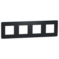 Четырехпостовая рамка Schneider Electric NU200854 (антрацит)