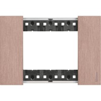 Рамка на 3 модулі Bticino Living Now KA4803ZM (італійський стандарт) мідь
