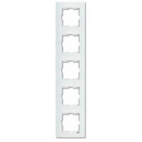 П'ятимісна рамка вертикальна VIKO Karre біла