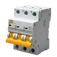 Автоматический выключатель UEC SB-M8 3P 40A C 4,5кA (MCB45-3-040-C)