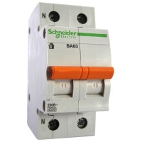 Автоматичний вимикач Schneider Electric ВА63 1P+N 63A C