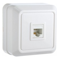 Телефонна розетка Аско-Укрем Ct RJ-12, RJ-45 (РЗtf-1-Ct-W)