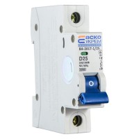 Модульний автоматичний вимикач Аско-Укрем ВА-2017/D 1р 25А (A0010170089)