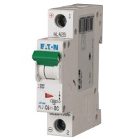 Автоматичний вимикач Eaton PL7-C6/1-DC 250В DC 6А C