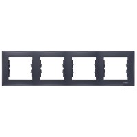 Рамка 4-местная графит Sedna