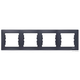 Рамка 4-местная графит Sedna