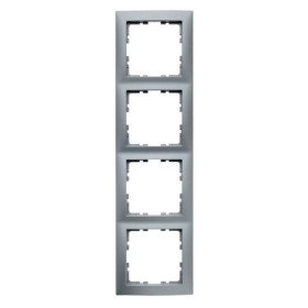 Рамка 4-местная алюминий Berker S.1