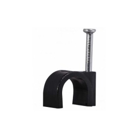 Скоба кабельная 7мм круглая черная СКИМ ( С1212003 )