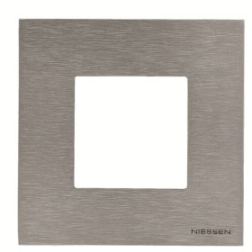 Одноместная рамка ABB Zenit 2CLA227100N4001 N2271 OX (сталь)