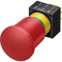Червона грибоподібна кнопка аварійної зупинки Schrack MSN12000RZ ø40мм