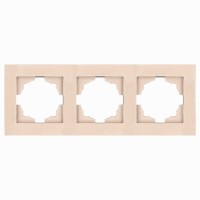 Рамка ELBI VEGA Colorline латте 3-на (510-014110-227)
