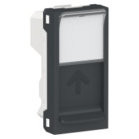 Центральная плата Schneider Electric NU946054 от розетки RJ45 Keystone/Systimax 1М (антрацит)